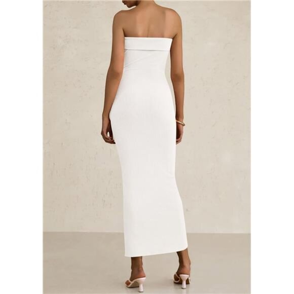 Women's Off Shoulder Bodycon Dresses 2025 Summer Ruched - Picture 2 of 7